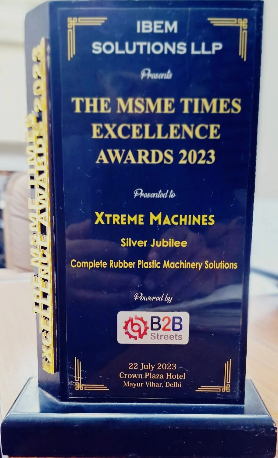 Xtreme Machines Industry Award