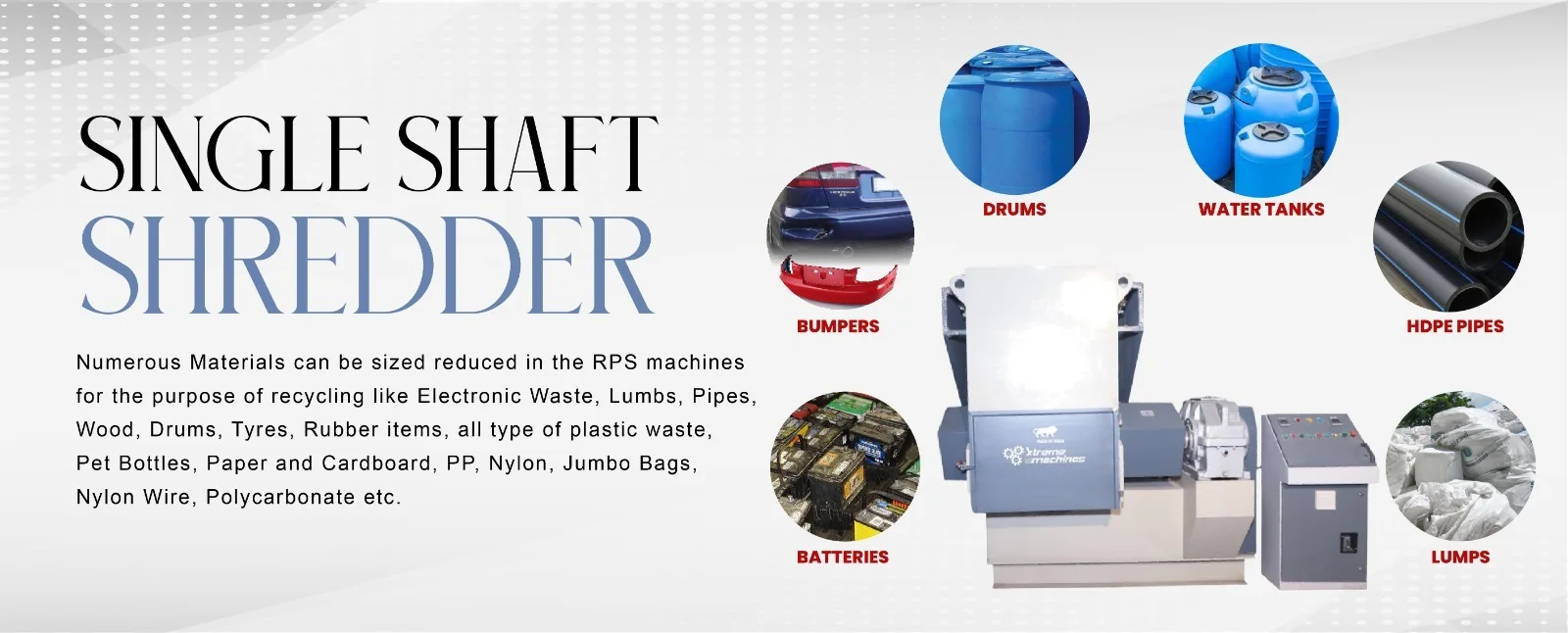 Single Shaft Shredder